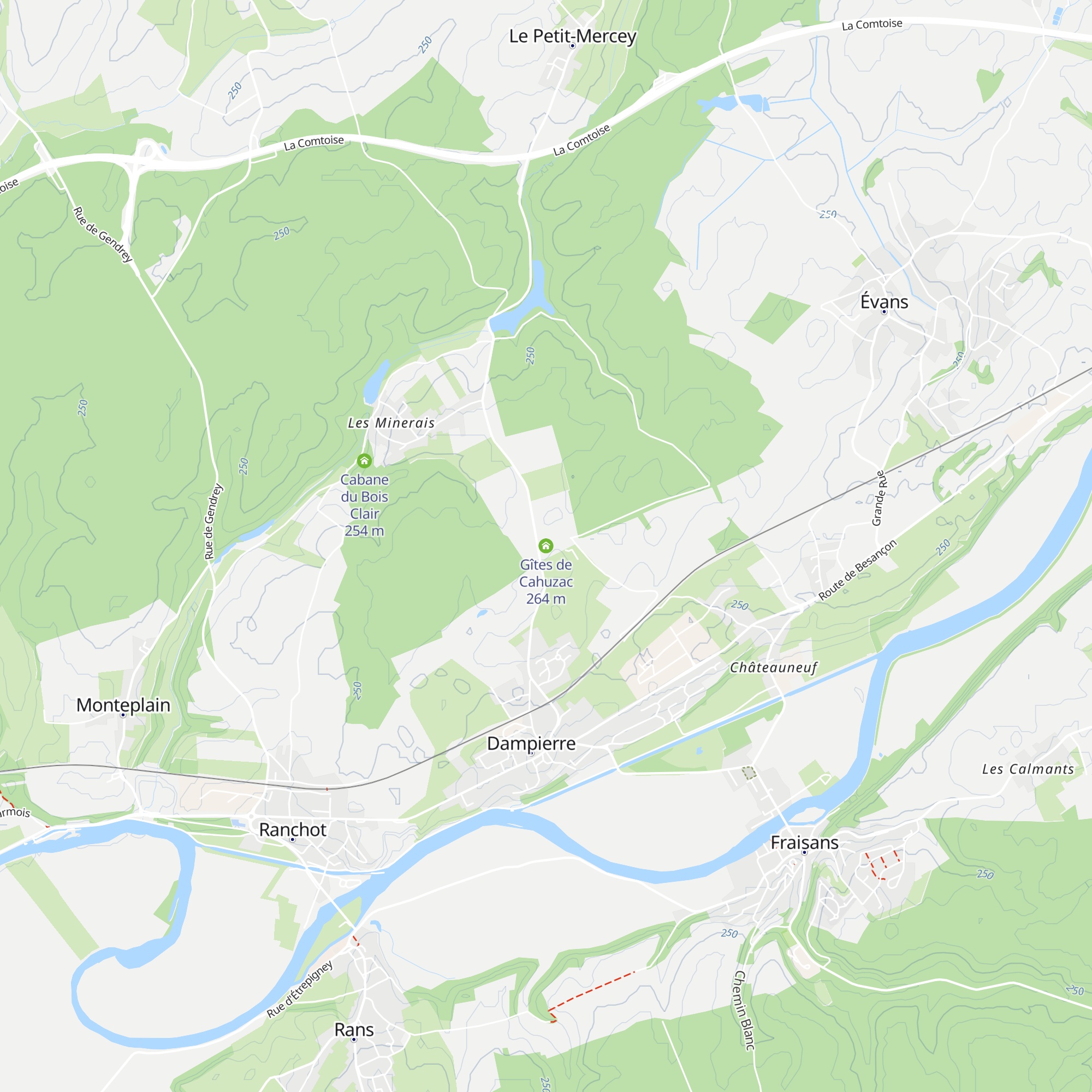 Gîtes de Cahuzac map