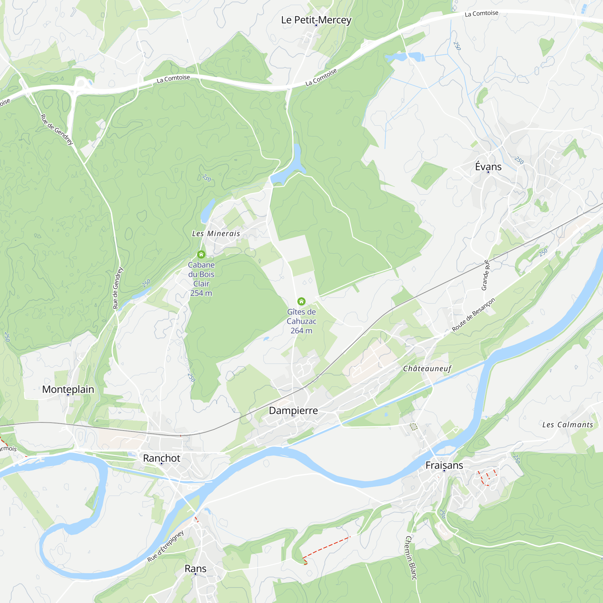 Gîtes de Cahuzac map