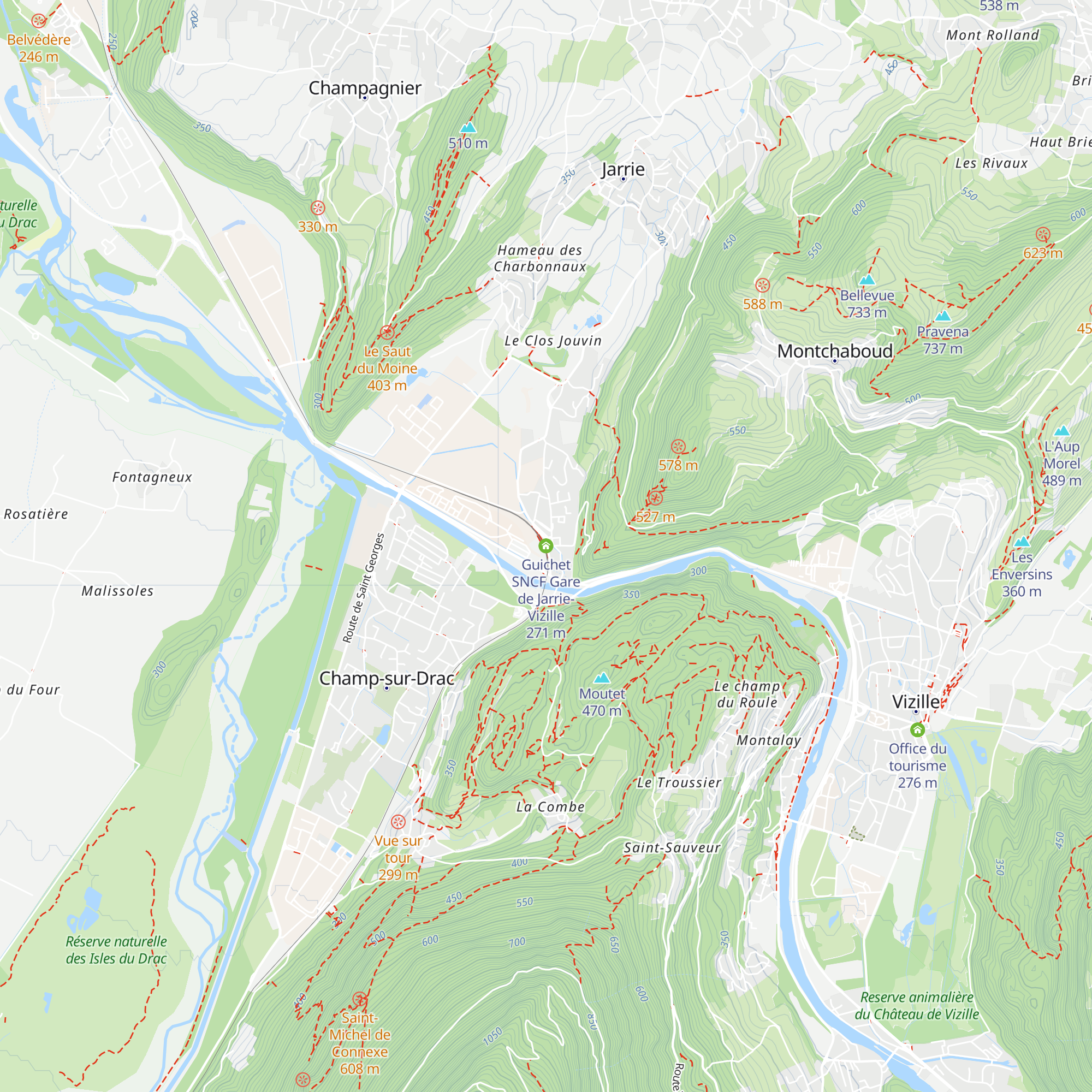 Guichet SNCF Gare de Jarrie-Vizille map