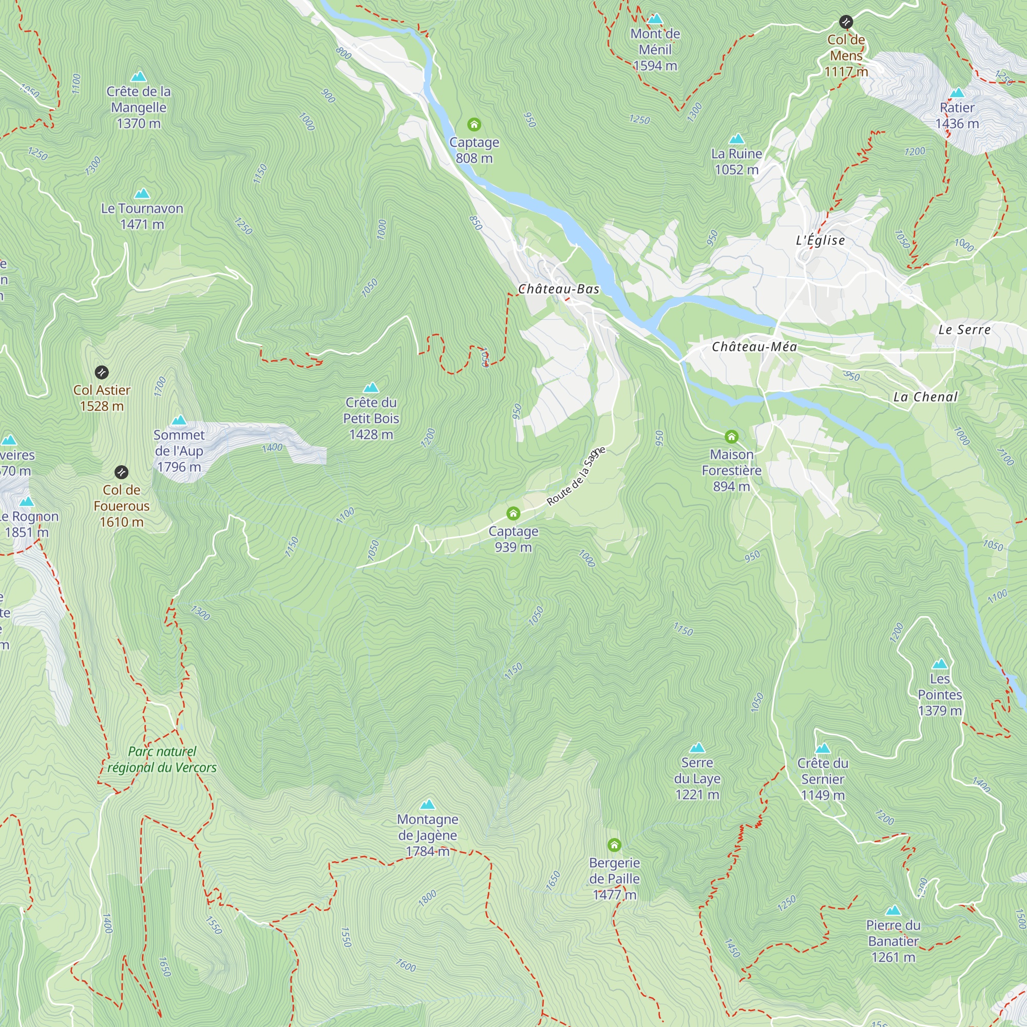 Captage map