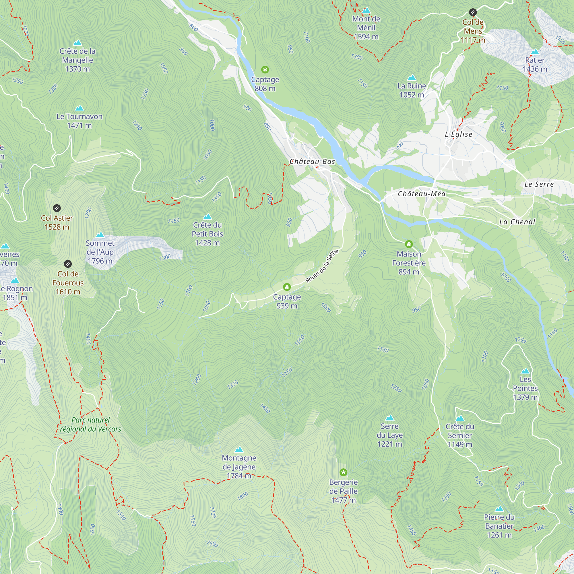 Captage map