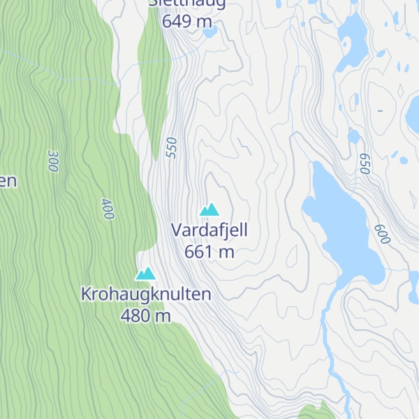 Map of Vardafjell