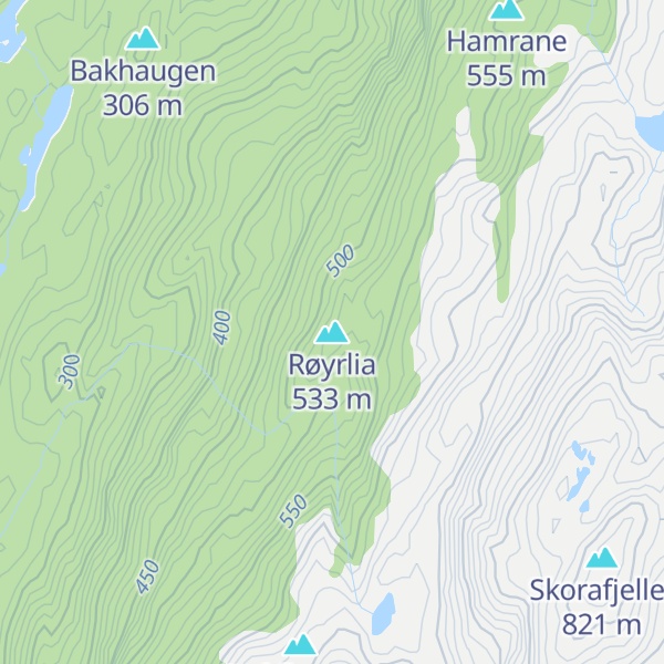 Map of Røyrlia
