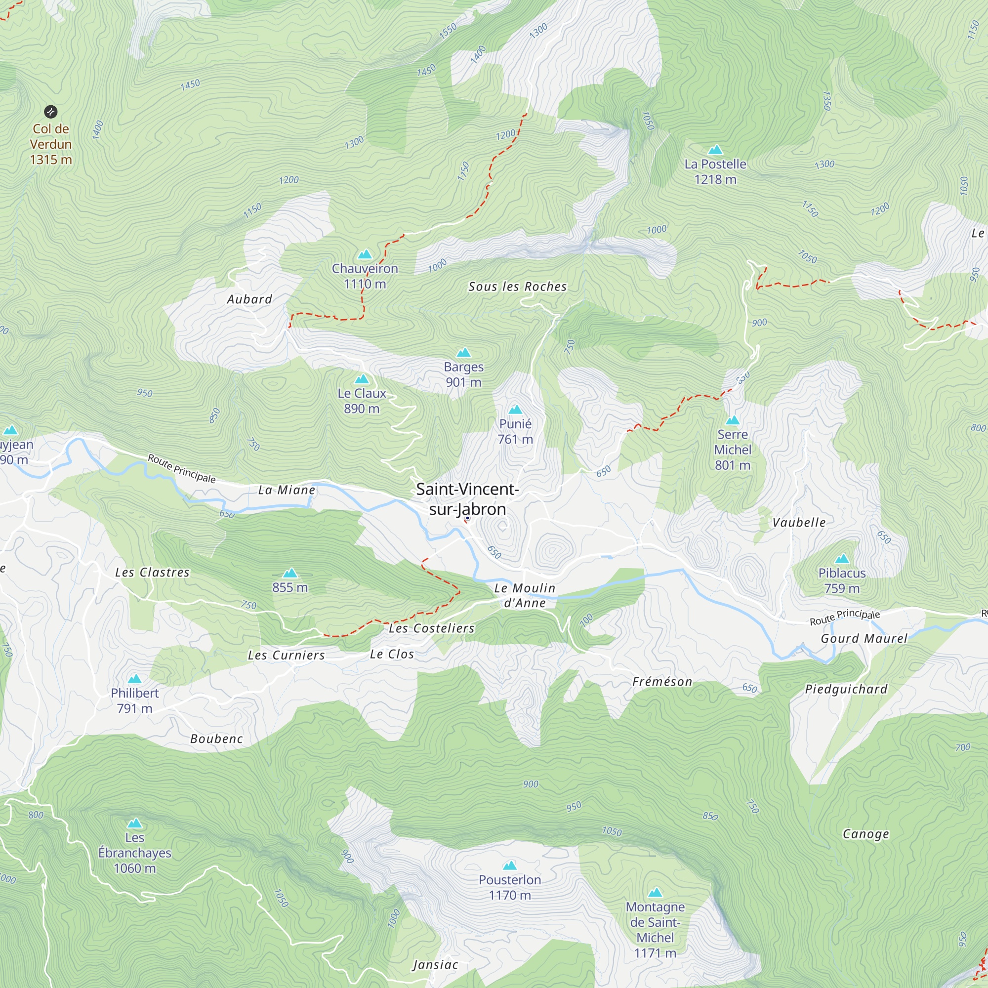 Chapelle de Saint-Vincent map