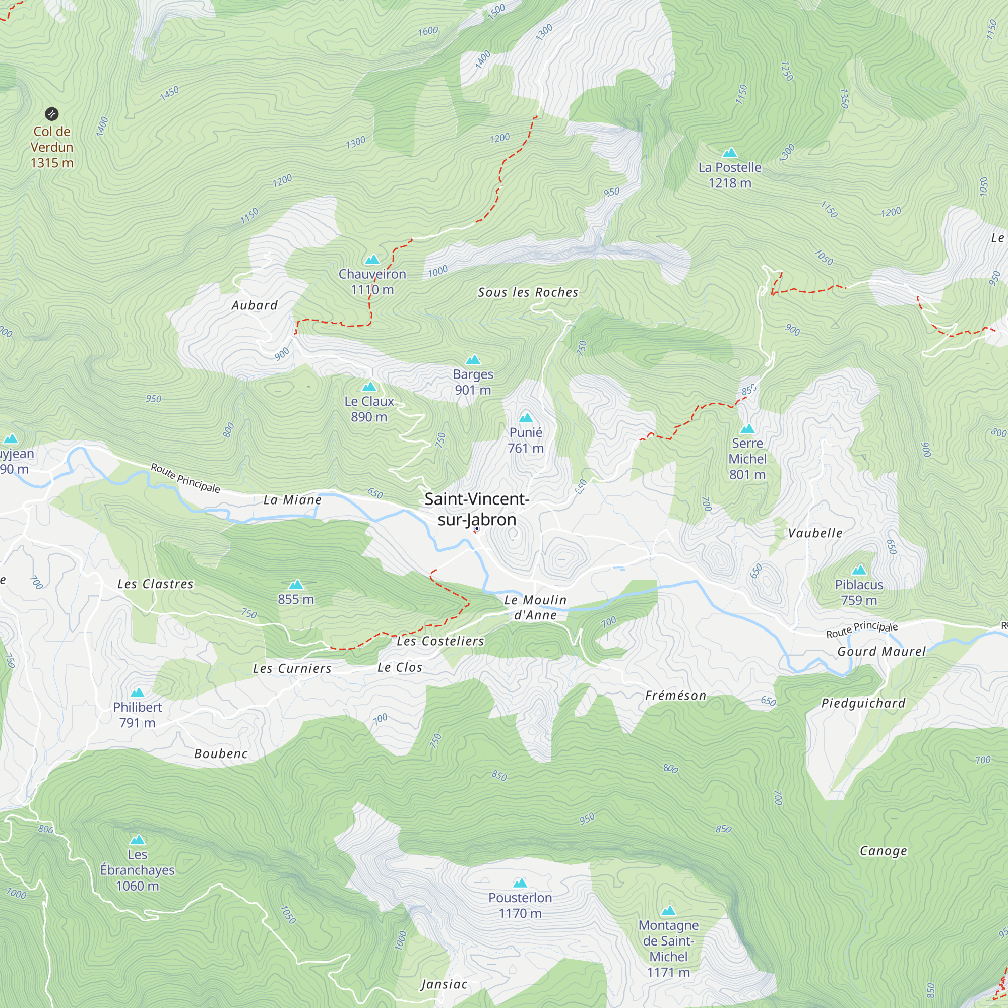 Chapelle de Saint-Vincent map