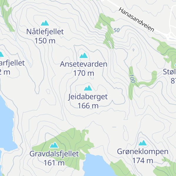 Map of Jeidaberget