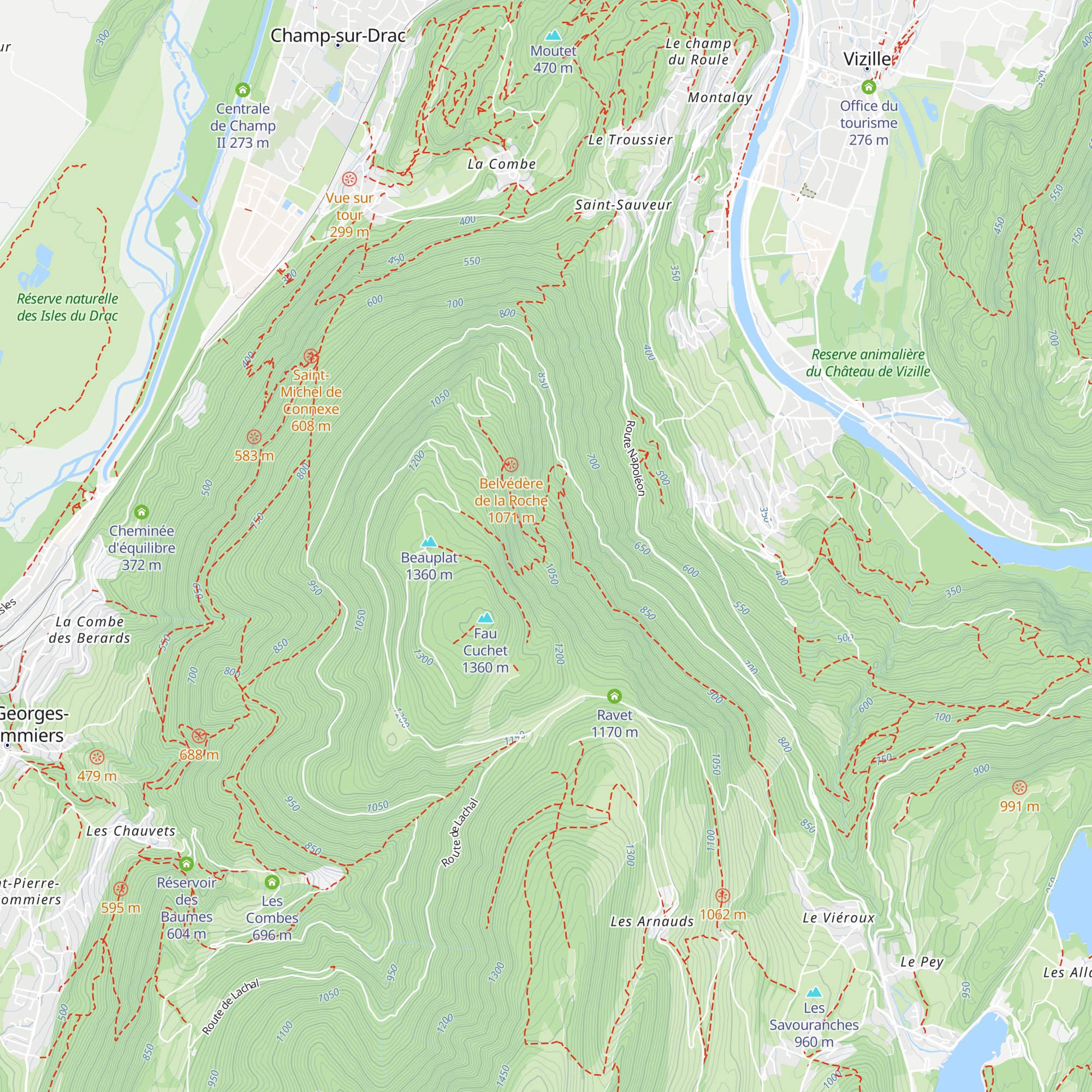 Cabane forestière de Charcotin map