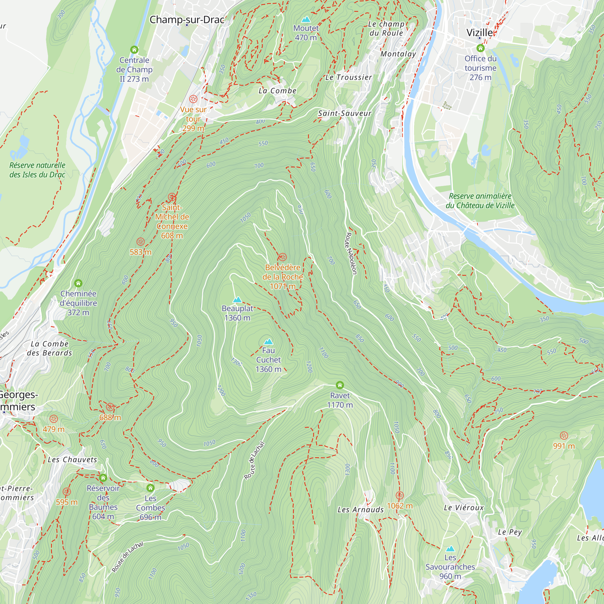Cabane forestière de Charcotin map