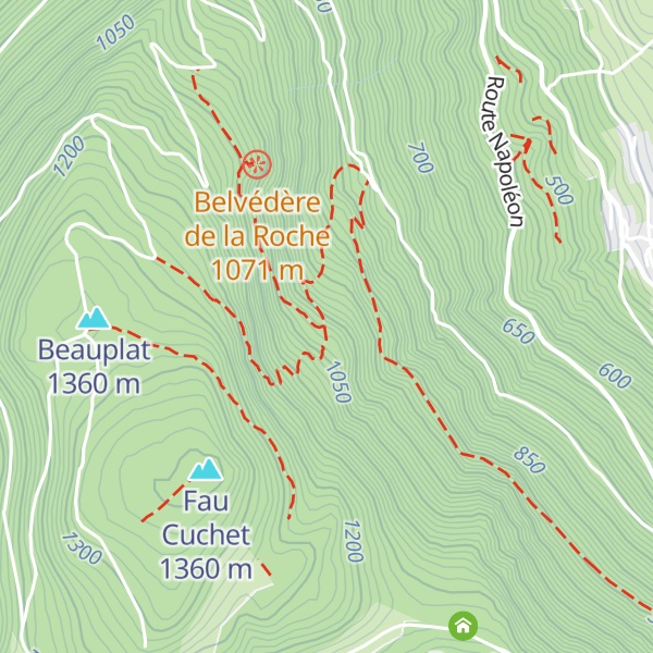 Map of Cabane forestière de Charcotin