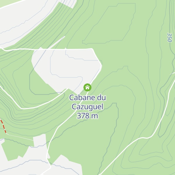 Map of Cabane du Cazuguel