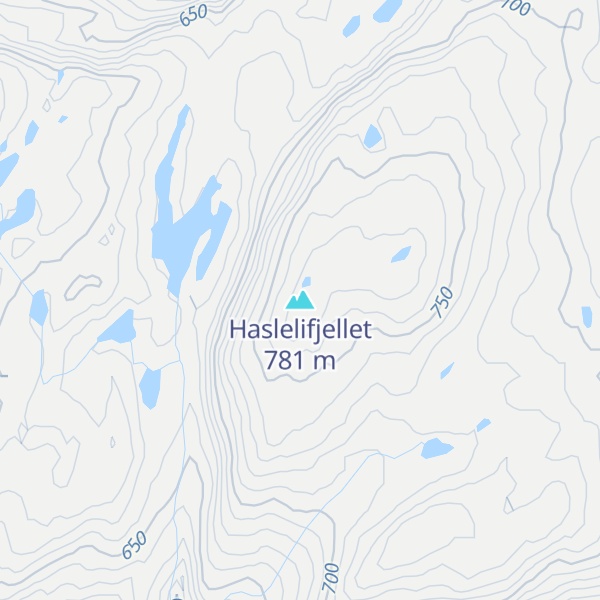 Map of Haslelifjellet