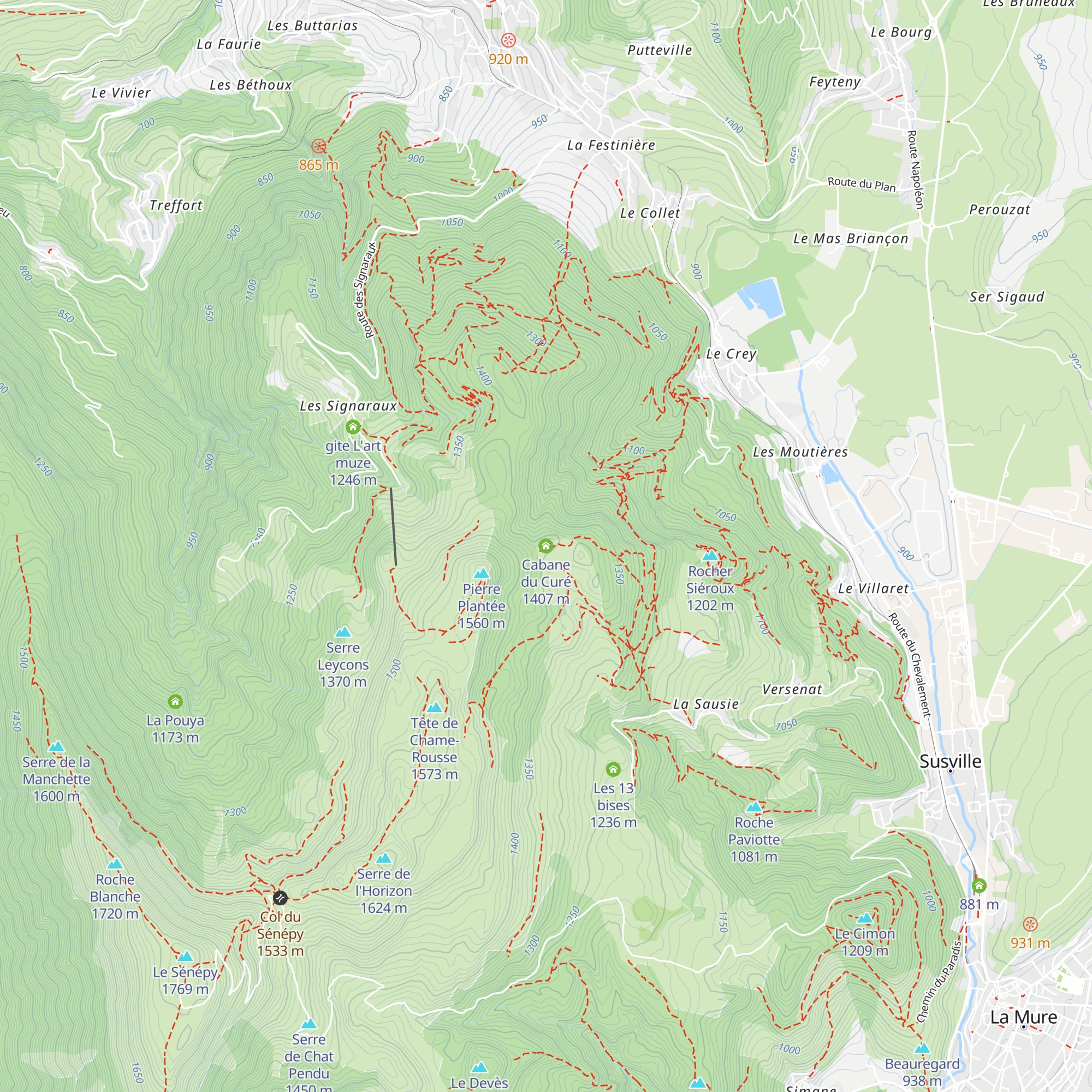 Cabane du Curé map
