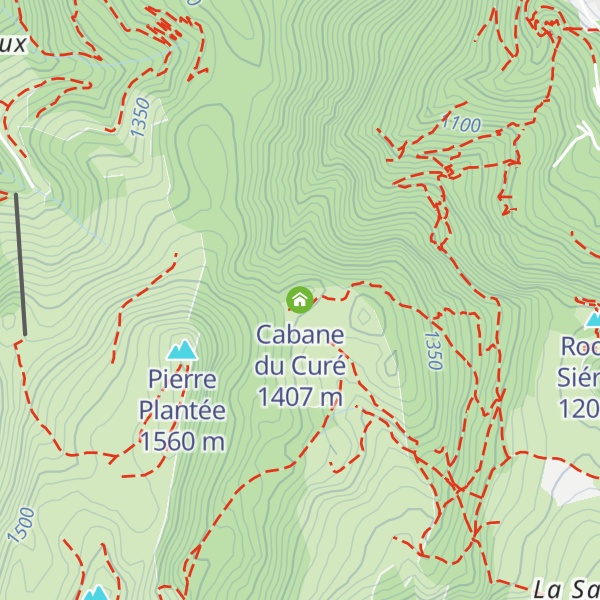 Map of Cabane du Curé