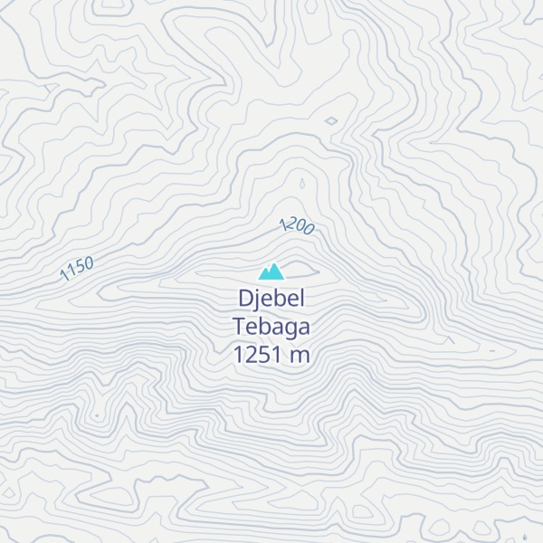 Map of Djebel Tebaga
