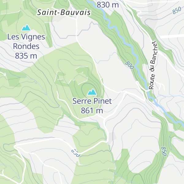 Map of Serre Pinet