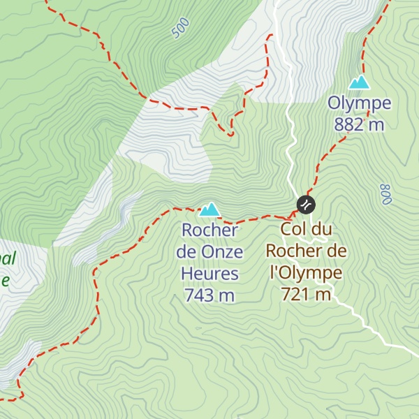 Map of Rocher de Onze Heures