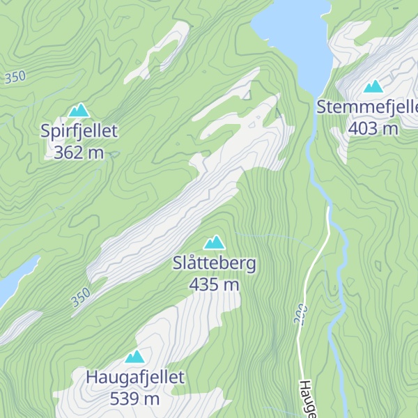 Map of Vassfjellet