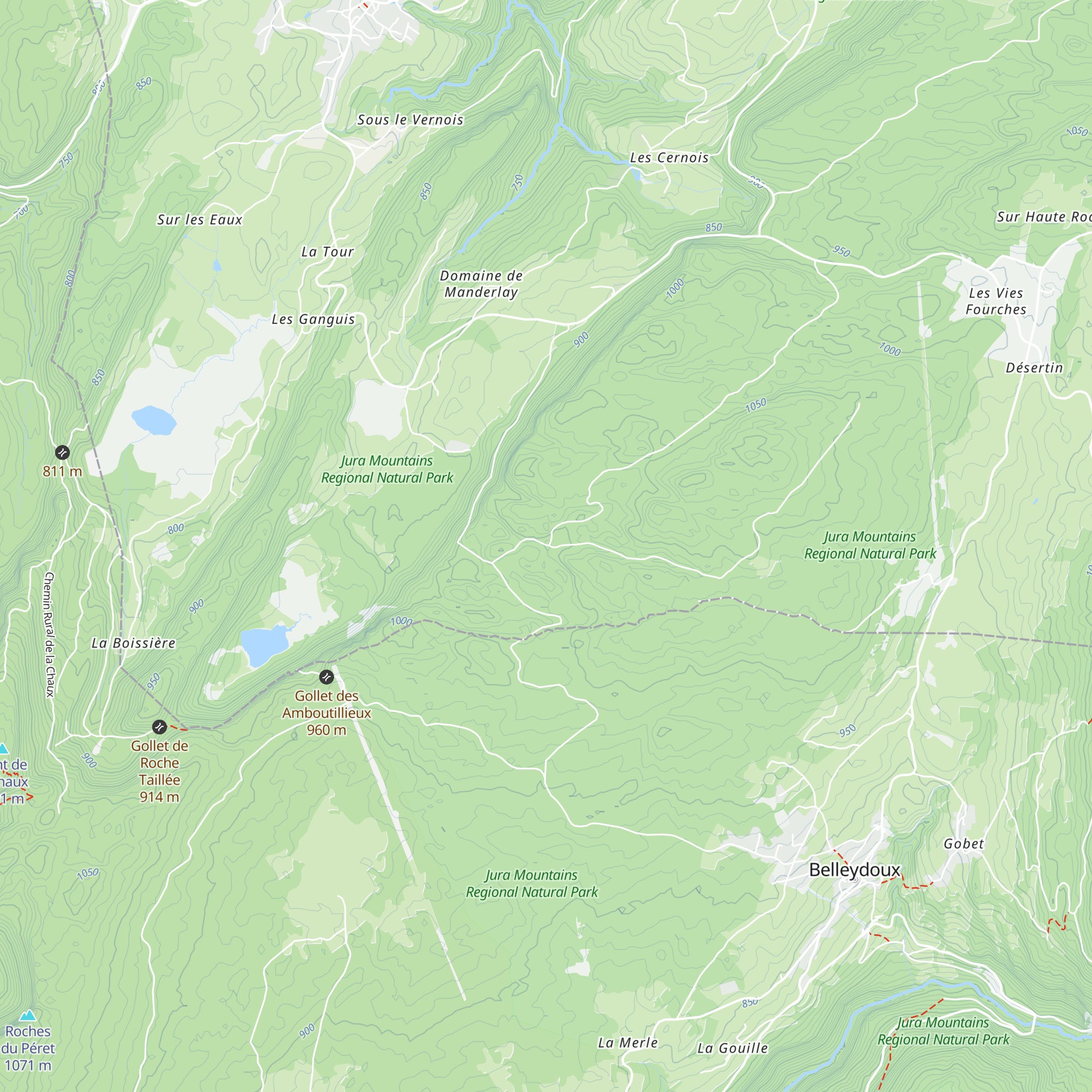 Abri de la Pierre Percée map