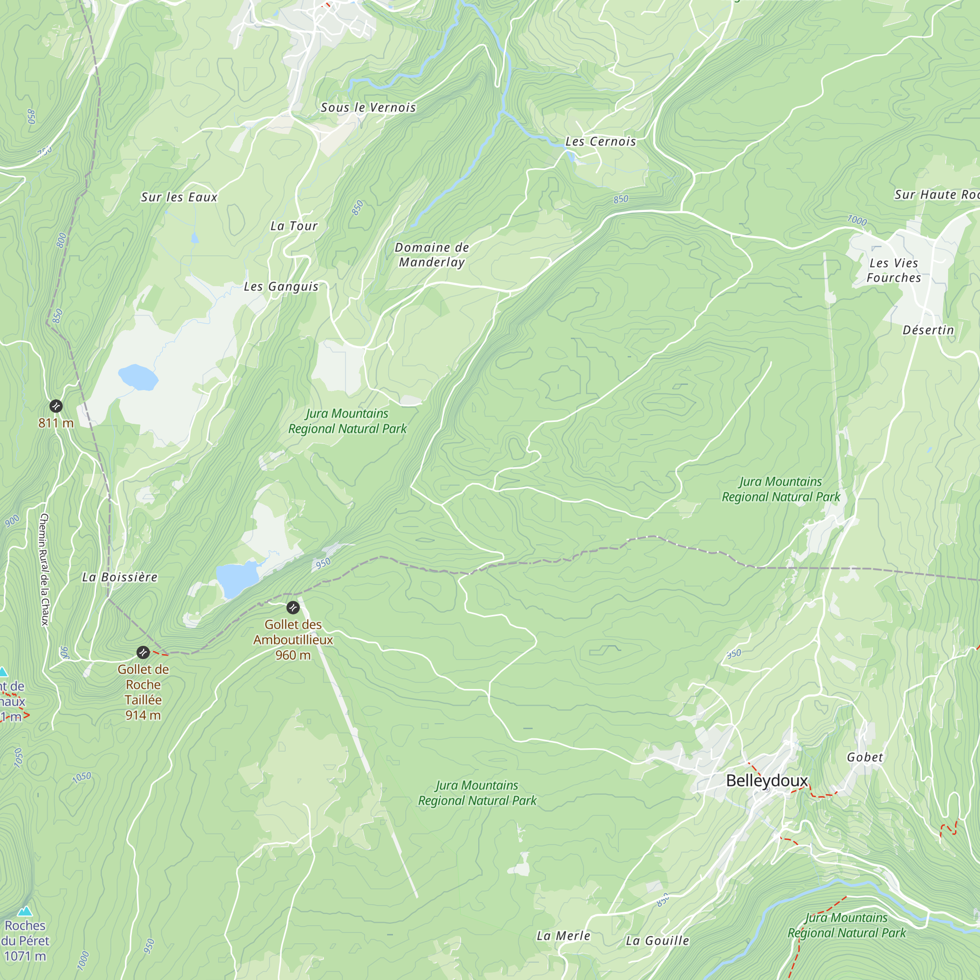 Abri de la Pierre Percée map