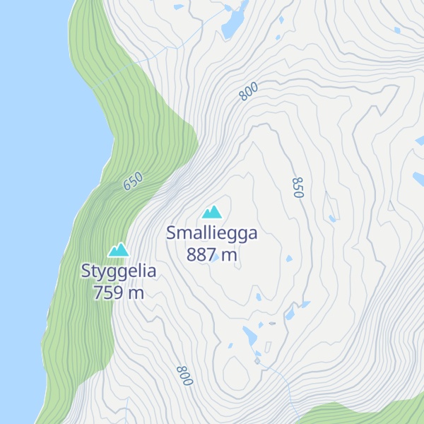 Map of Smalliegga