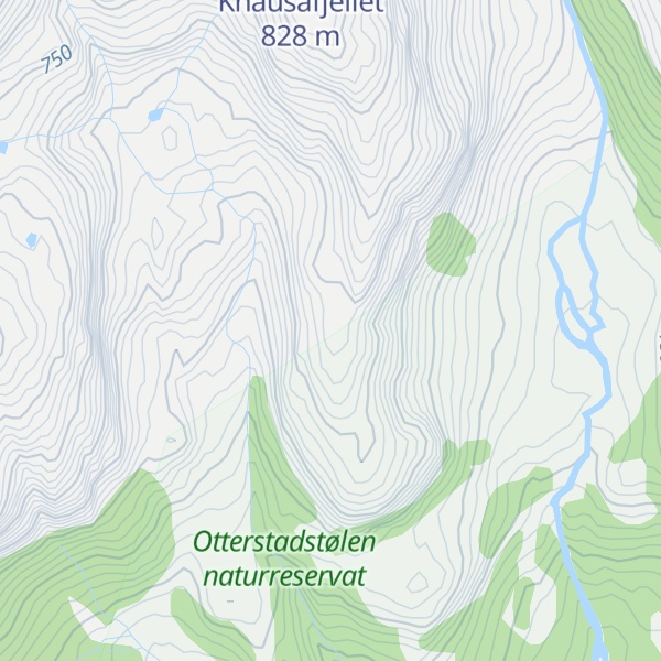 Map of Laurdagsfjellet