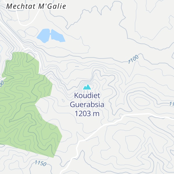 Map of Koudiet Guerabsia