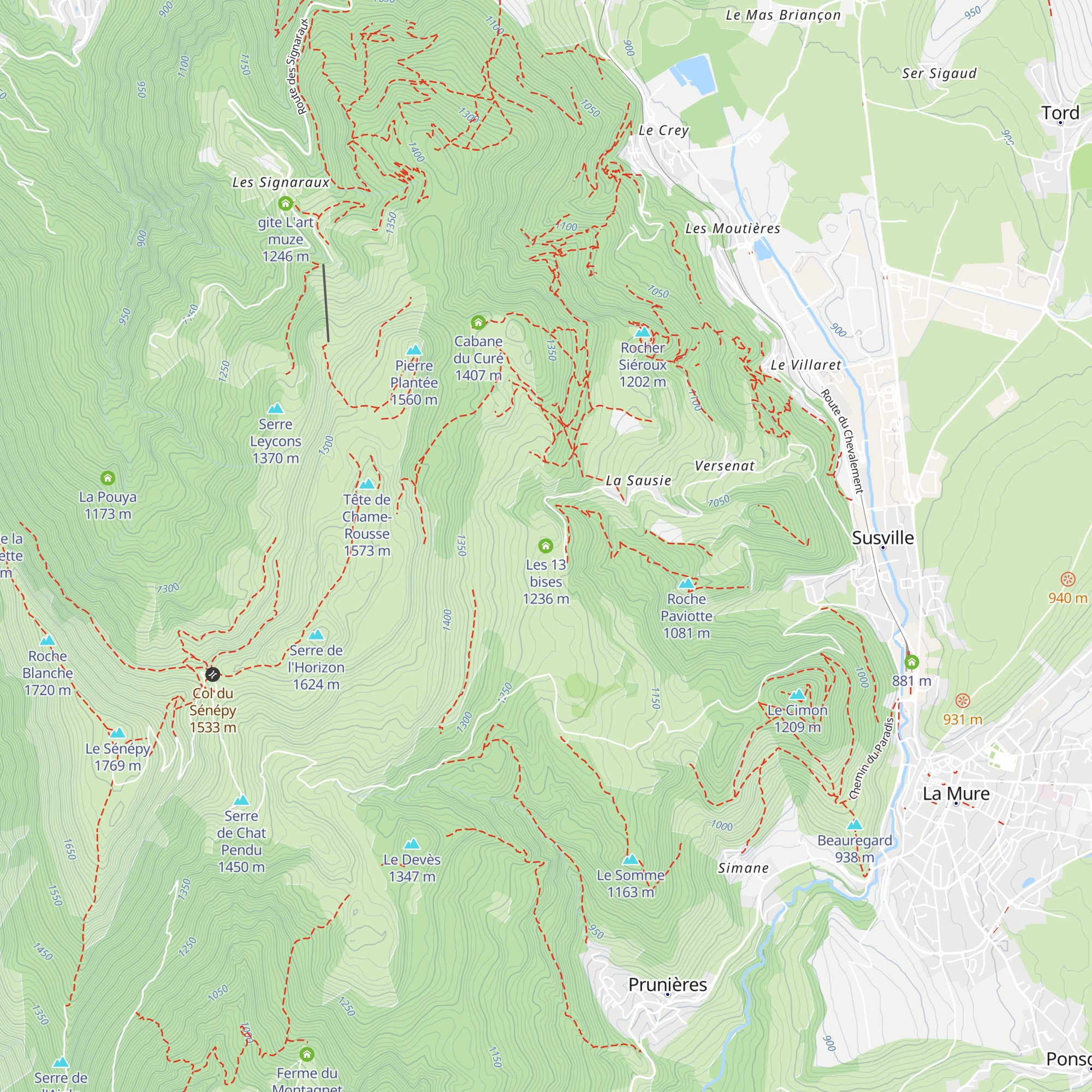 Les 13 bises map