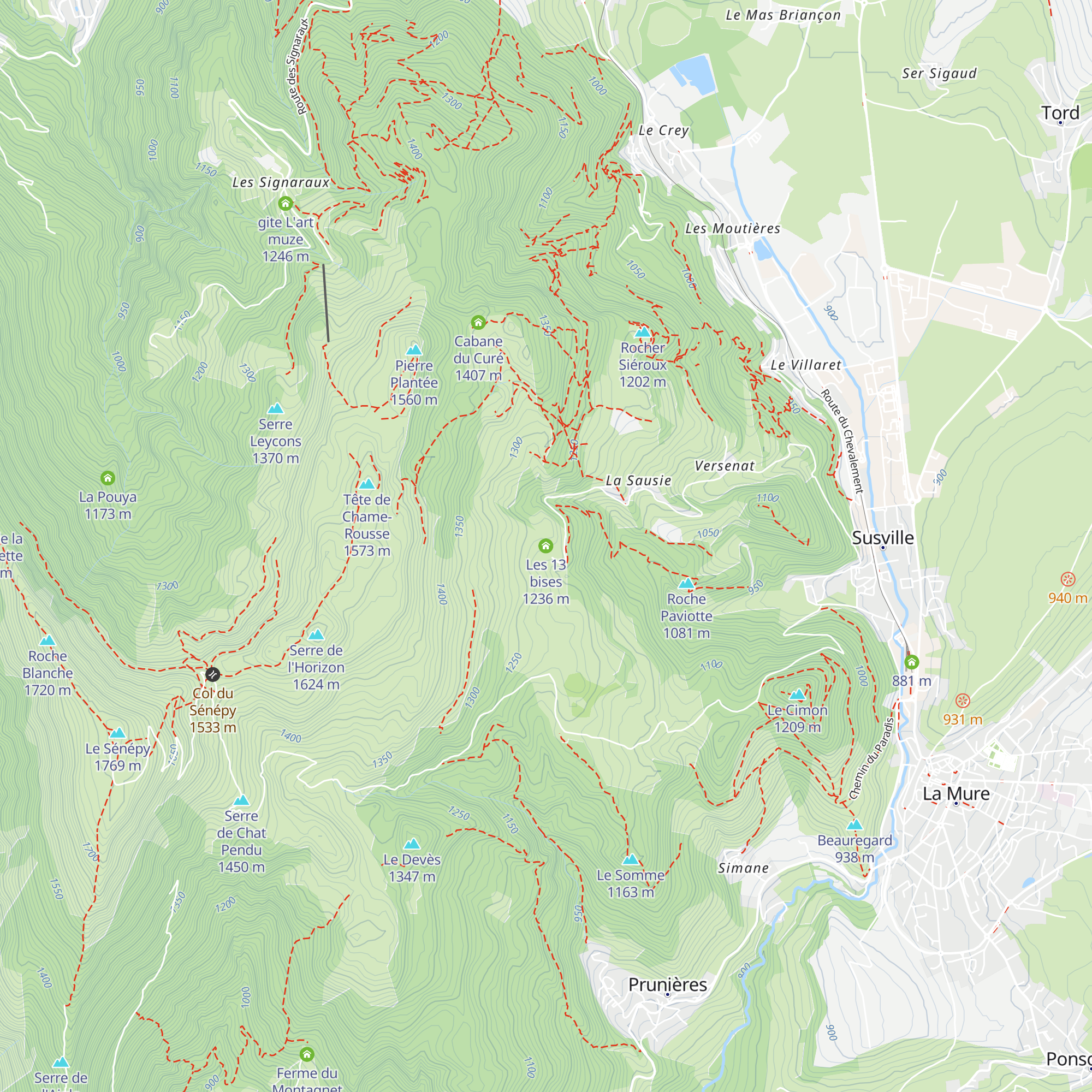 Les 13 bises map
