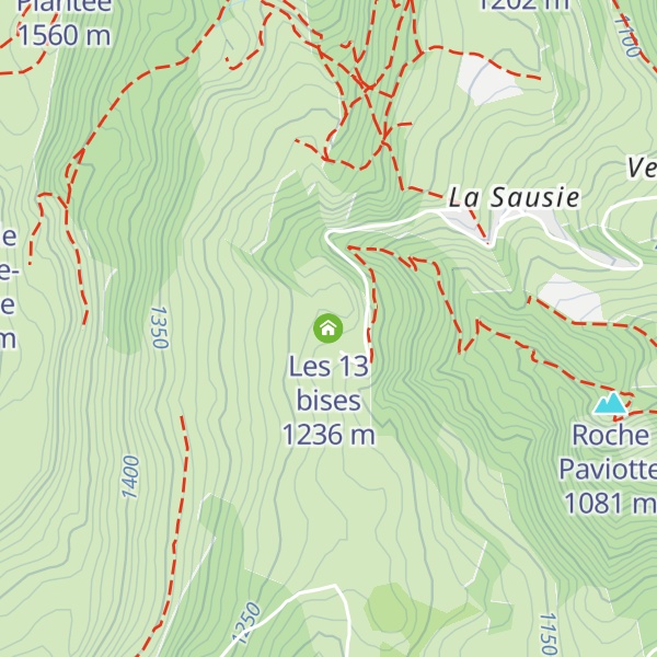 Map of Les 13 bises
