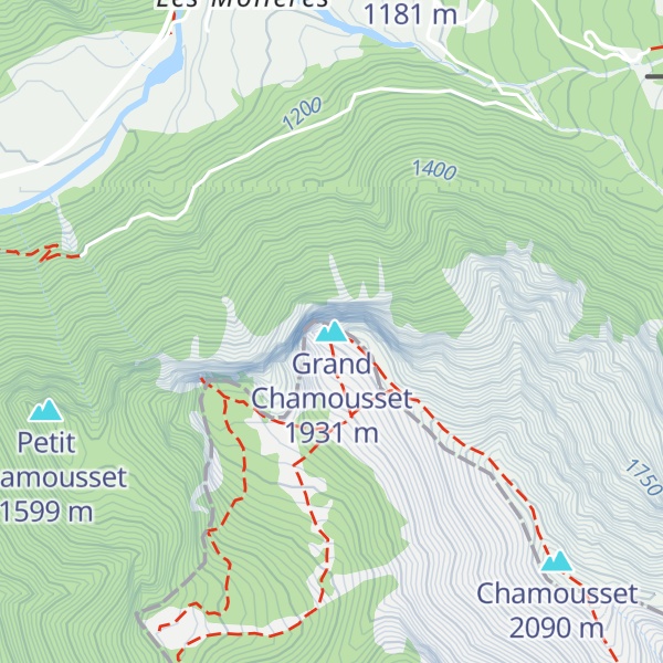 Map of Grand Chamousset