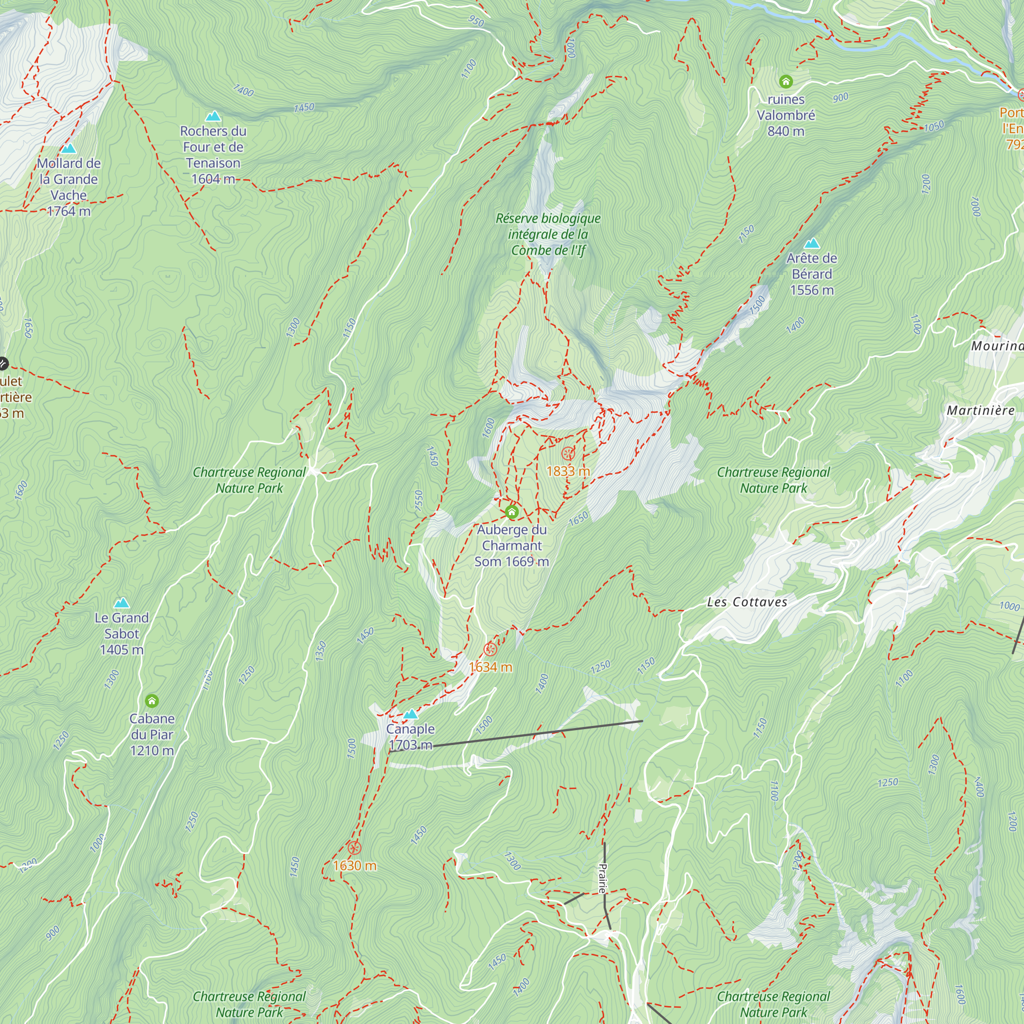 Auberge du Charmant Som map