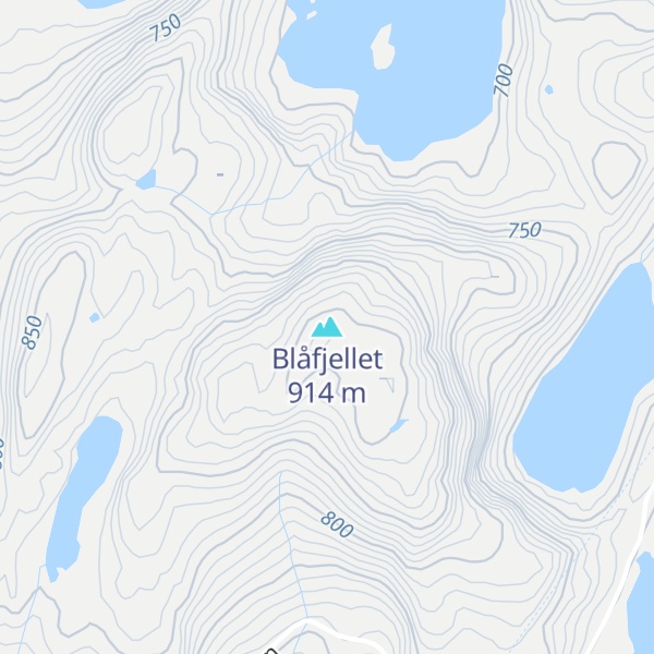 Map of Blåfjellet