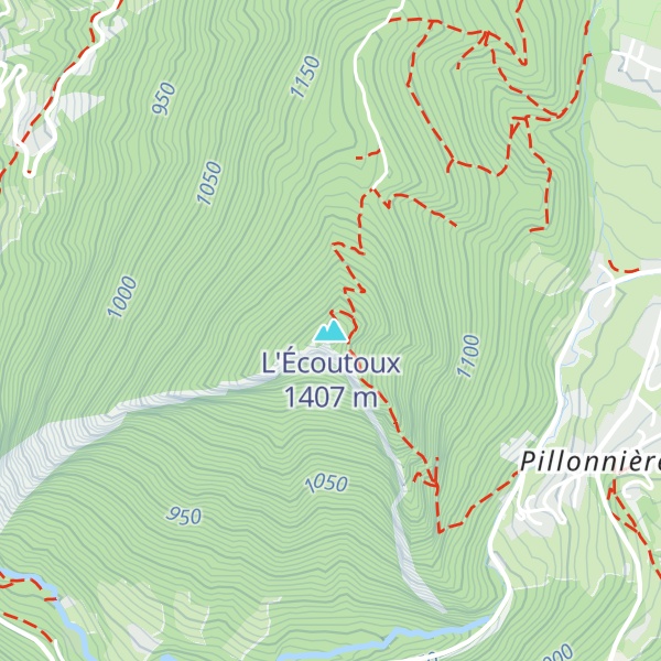 Map of L'Écoutoux