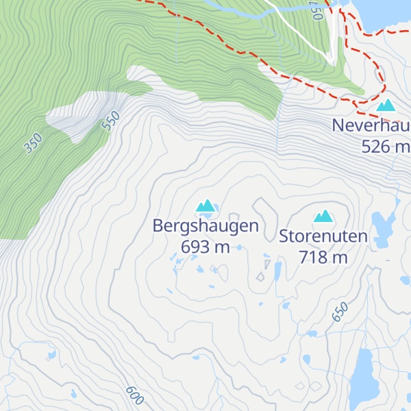 Map of Bergshaugen