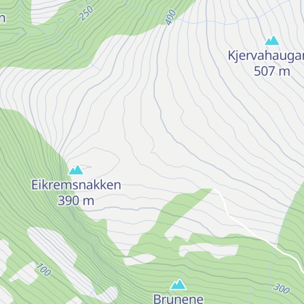 Map of Dauremålshaugane