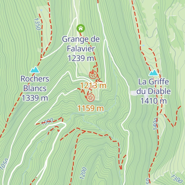 Map of Chalet d'Arvière