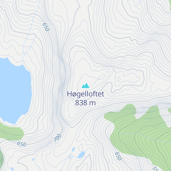 Map of Høgelloftet