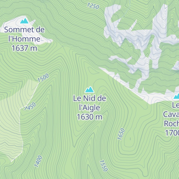 Map of Le Nid de l'Aigle
