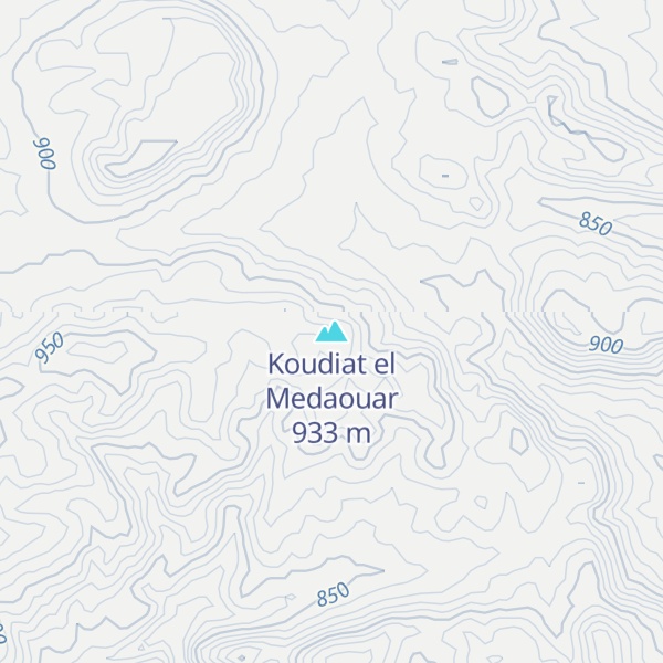 Map of Koudiat el Medaouar