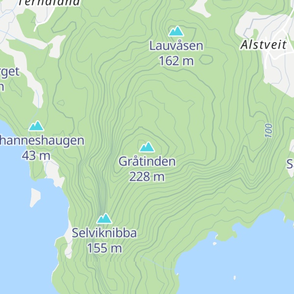 Map of Gråtinden