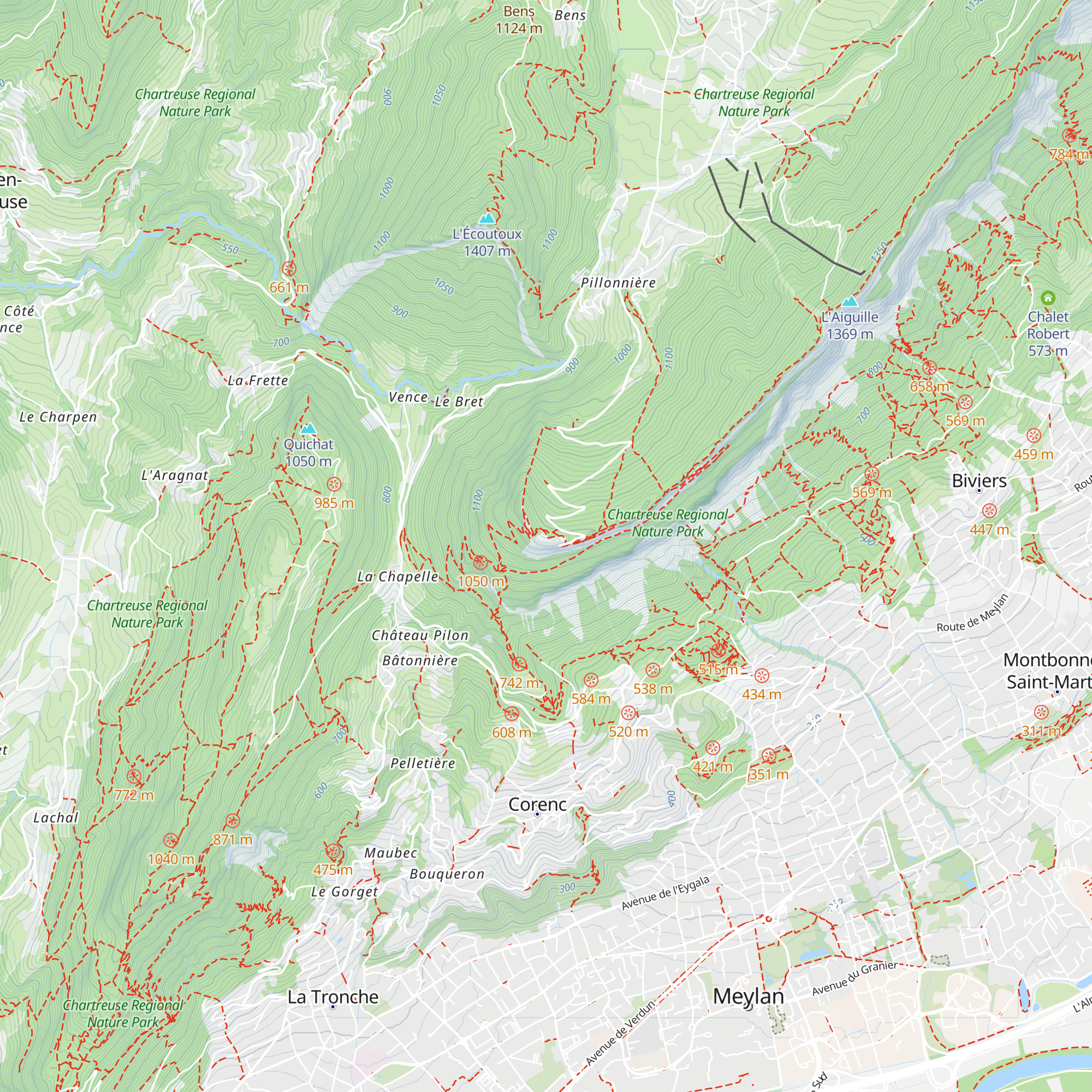 Relais Saint-Eynard map