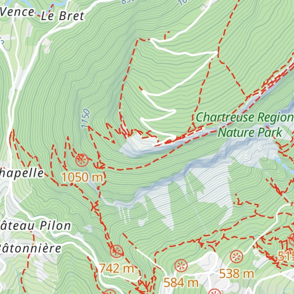 Map of fort du Saint-Eynard