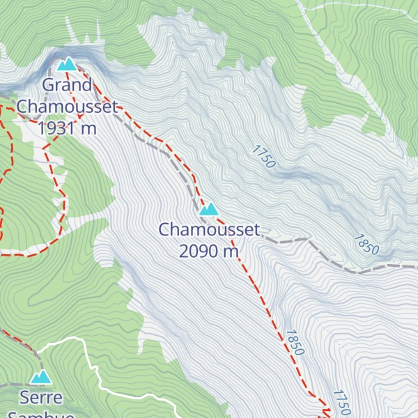 Map of Chamousset