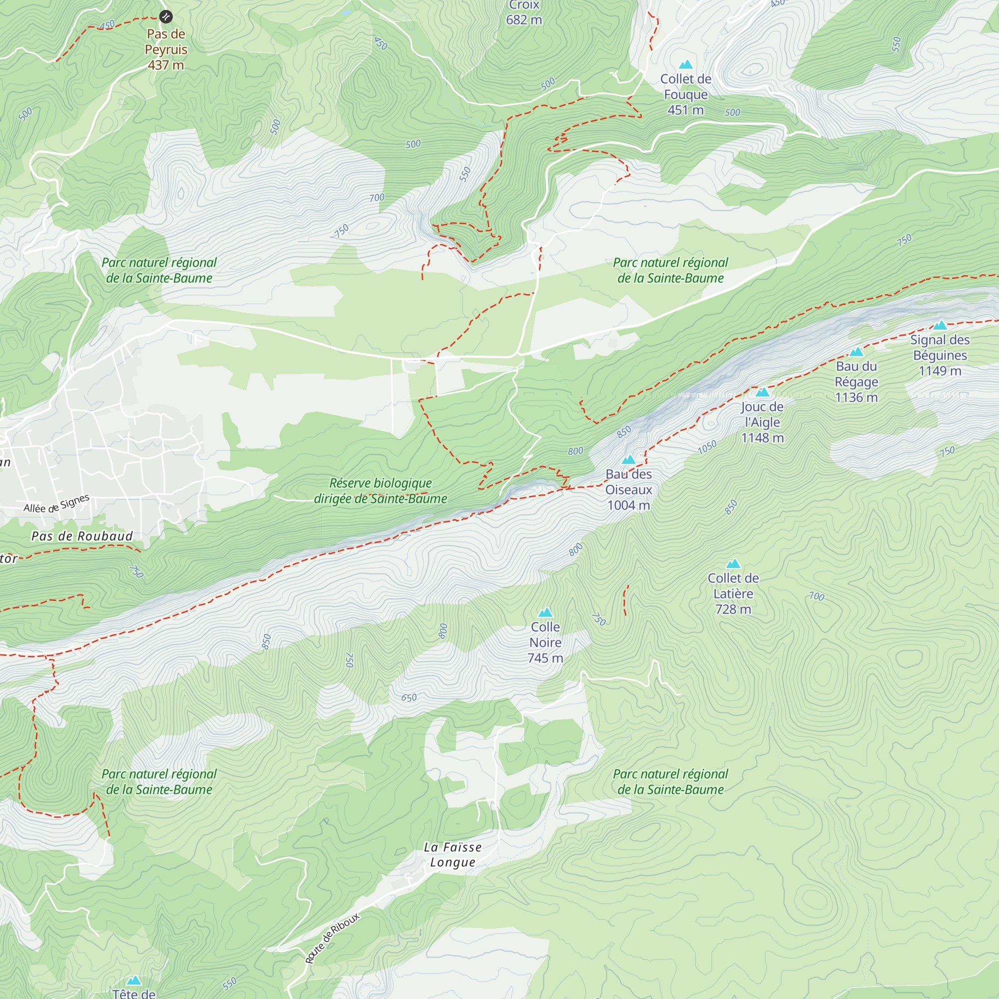 Couvent de la Sainte-Baume map