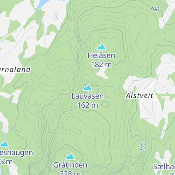 Map of Lauvåsen
