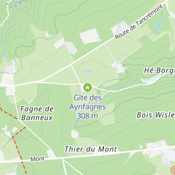 Map of Gîte des Ayrifagnes