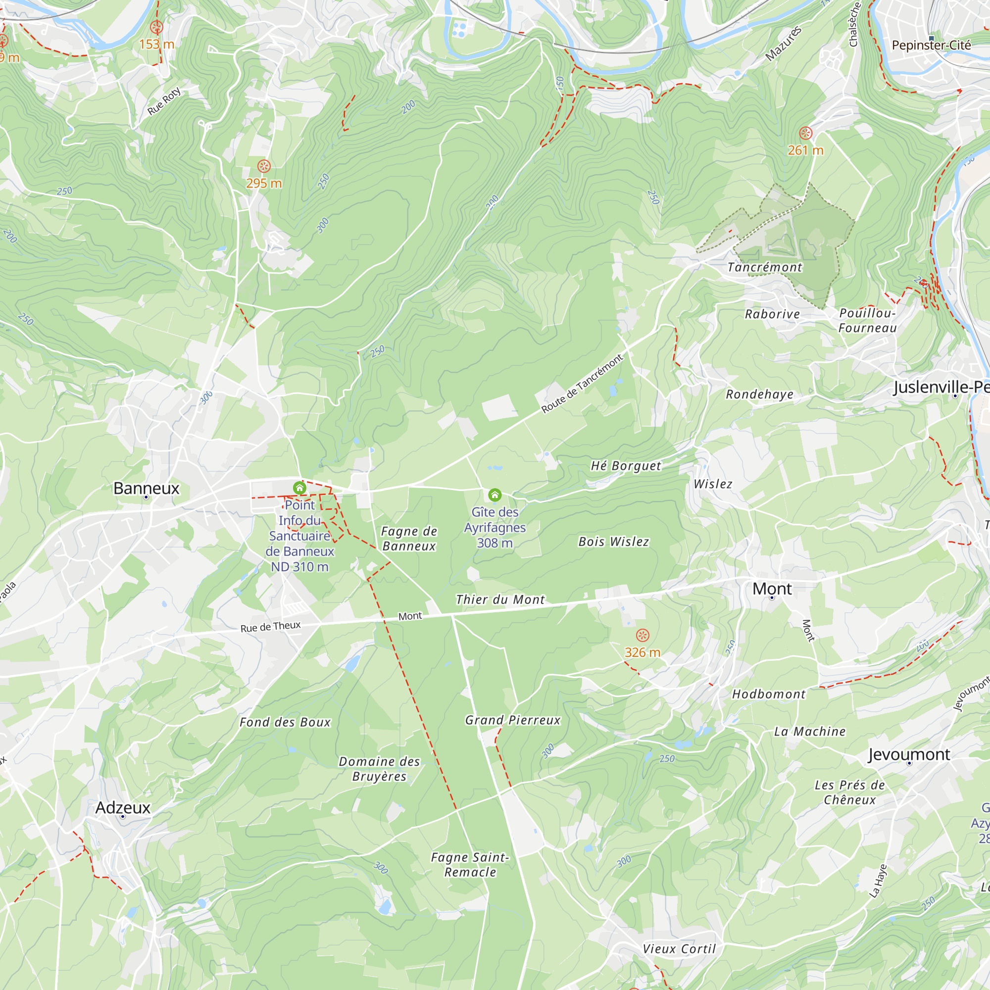 Gîte des Ayrifagnes map