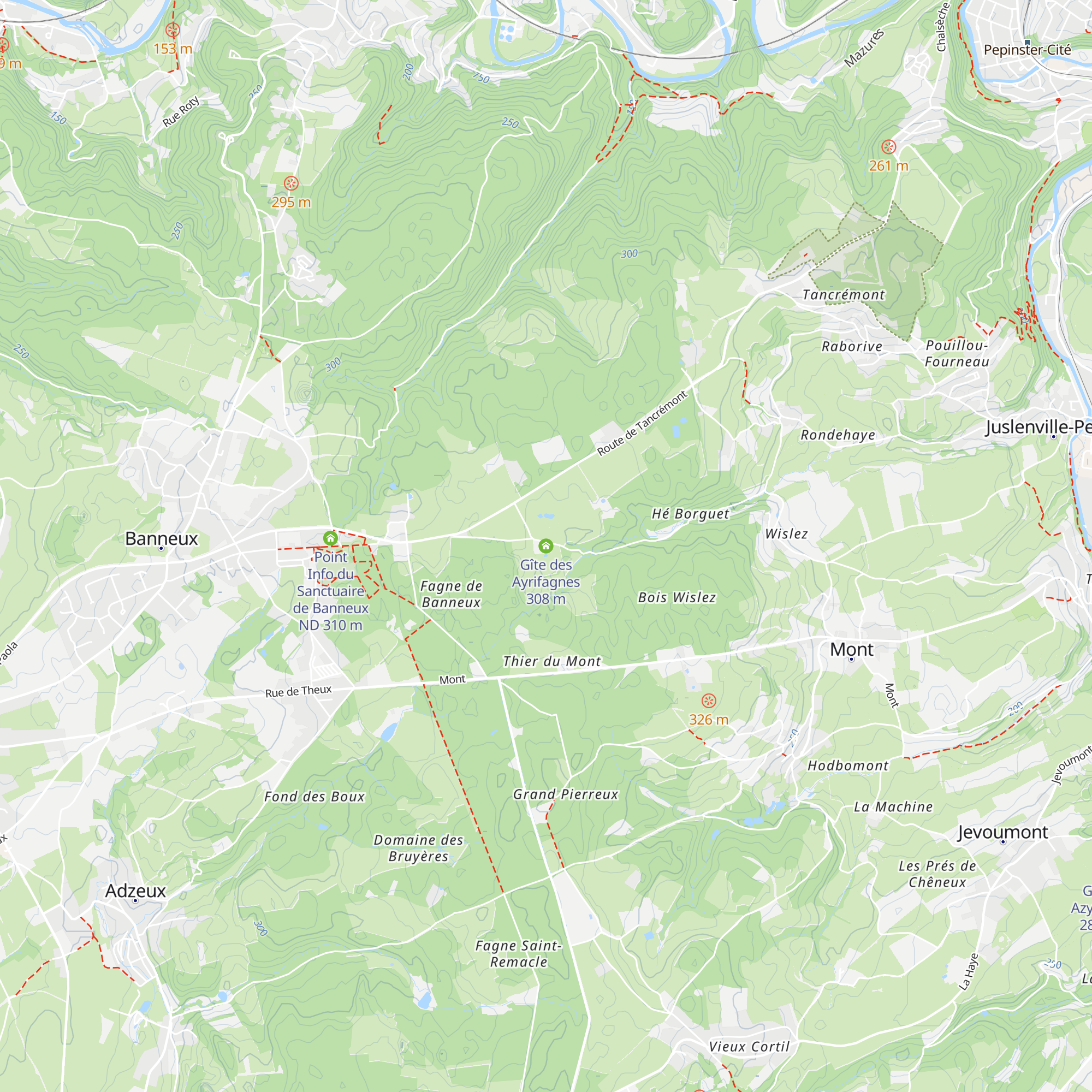 Gîte des Ayrifagnes map