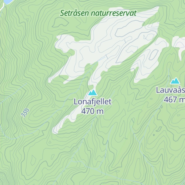 Map of Lonafjellet
