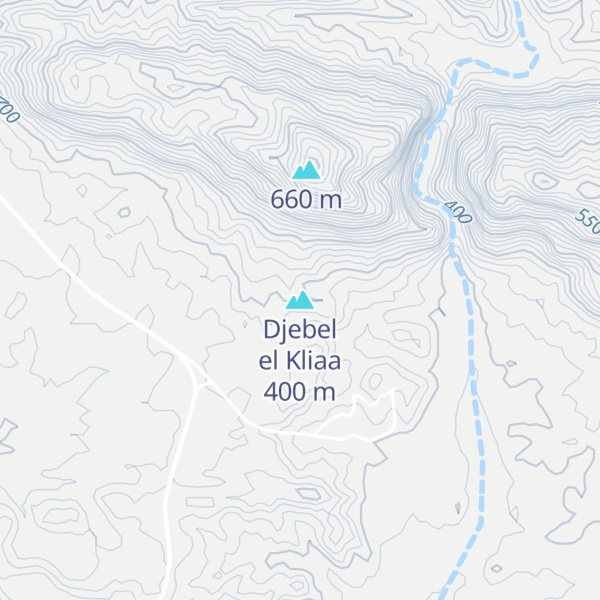 Map of Djebel el Kliaa